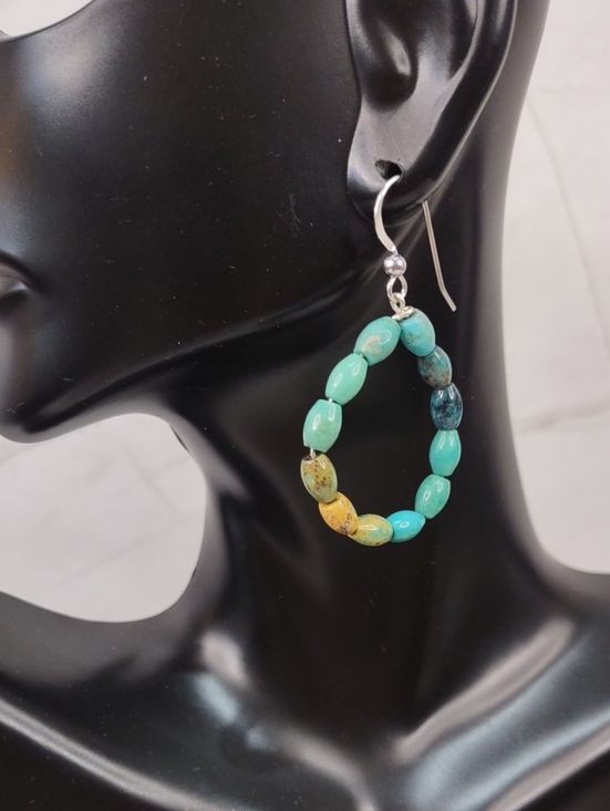 Jay King Jewelry - Jay King Turquoise Beaded Hoop Earrings